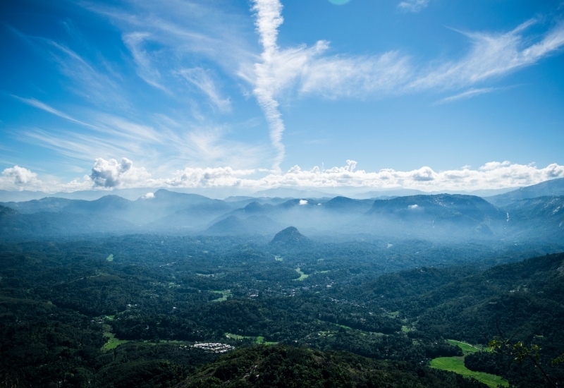 Southeastern view from the top of Bathalegala